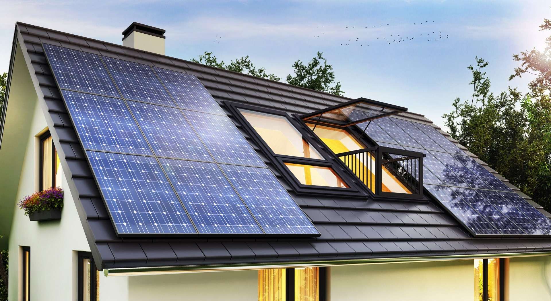 拠点を構える長野市の住宅にマッチした太陽光発電システム